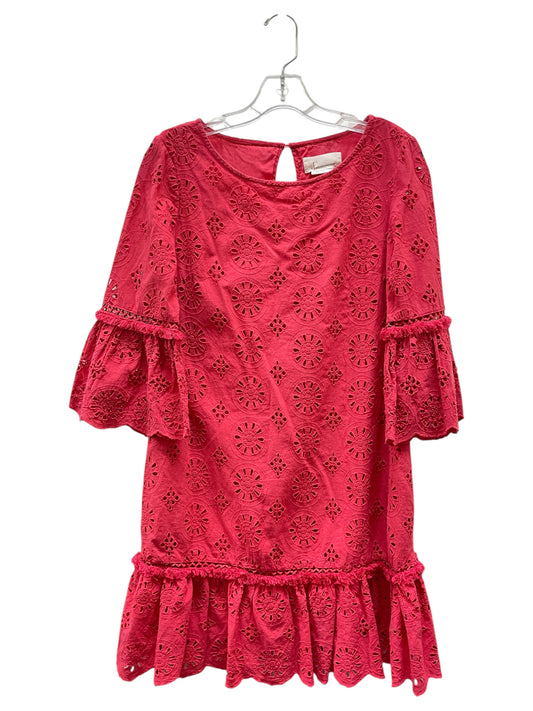 Dress Casual Short By Anthropologie In Pink, Size:M