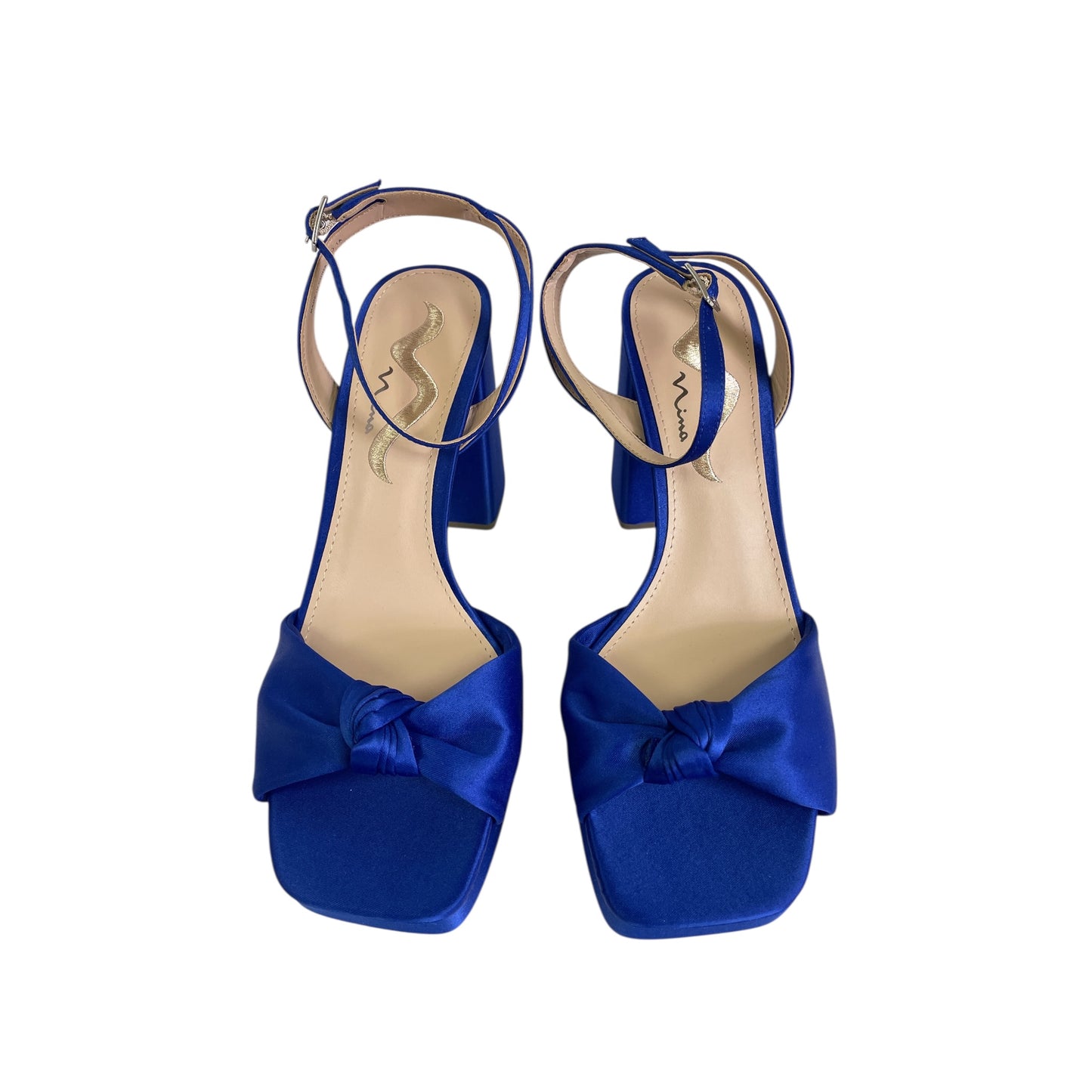 Shoes Heels Platform By Nina In Blue, Size:9.5