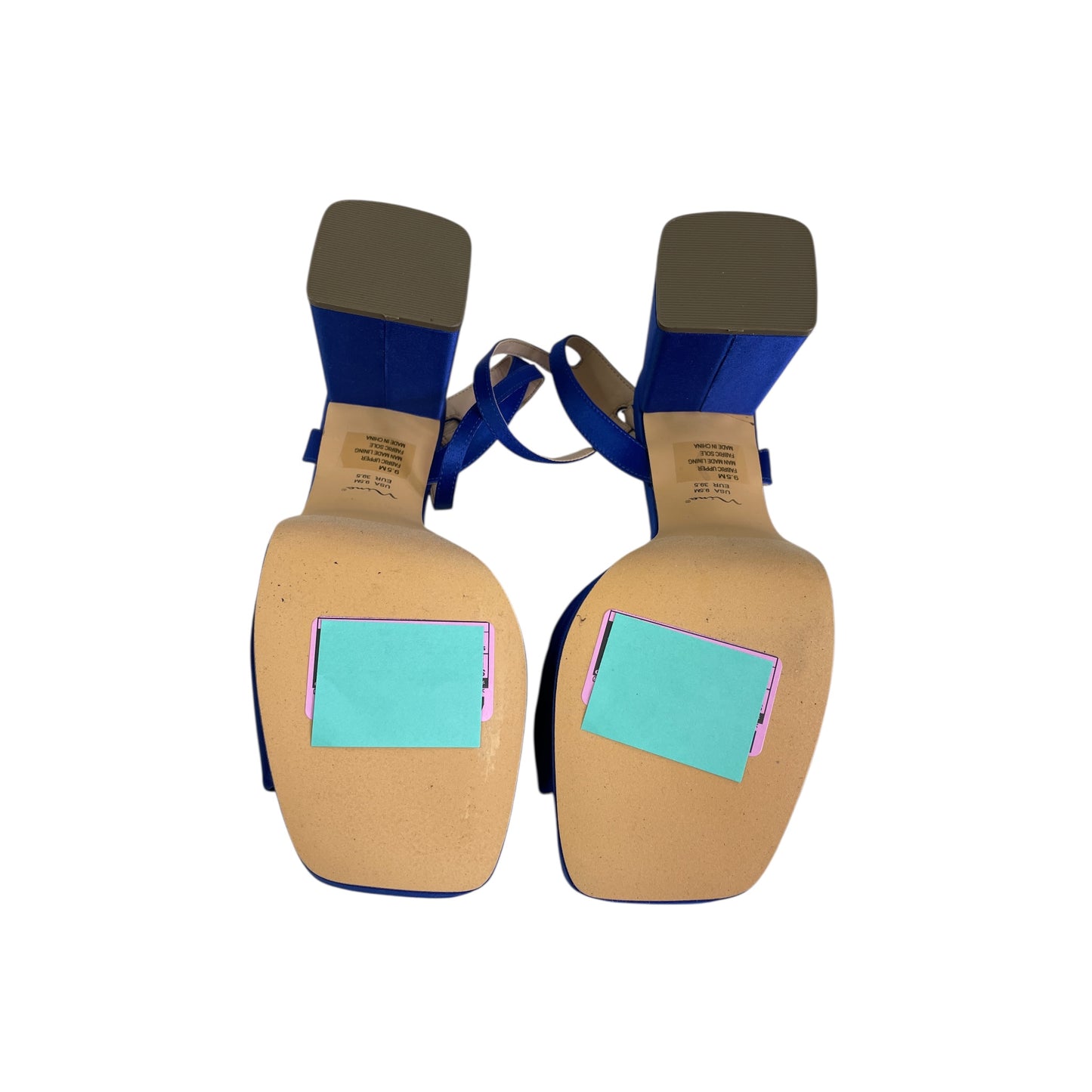 Shoes Heels Platform By Nina In Blue, Size:9.5