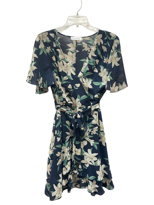 Dress Casual Midi By Angashion In Floral Print, Size:M