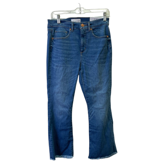 Jeans Flared By Loft In Blue Denim, Size:8P