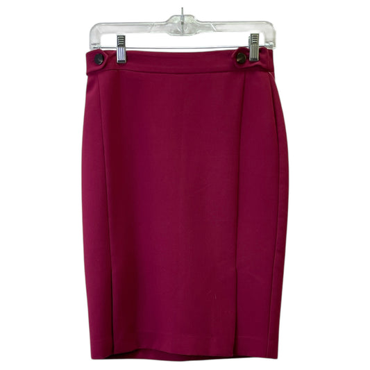 Skirt Mini & Short By Ann Taylor In Maroon, Size:0