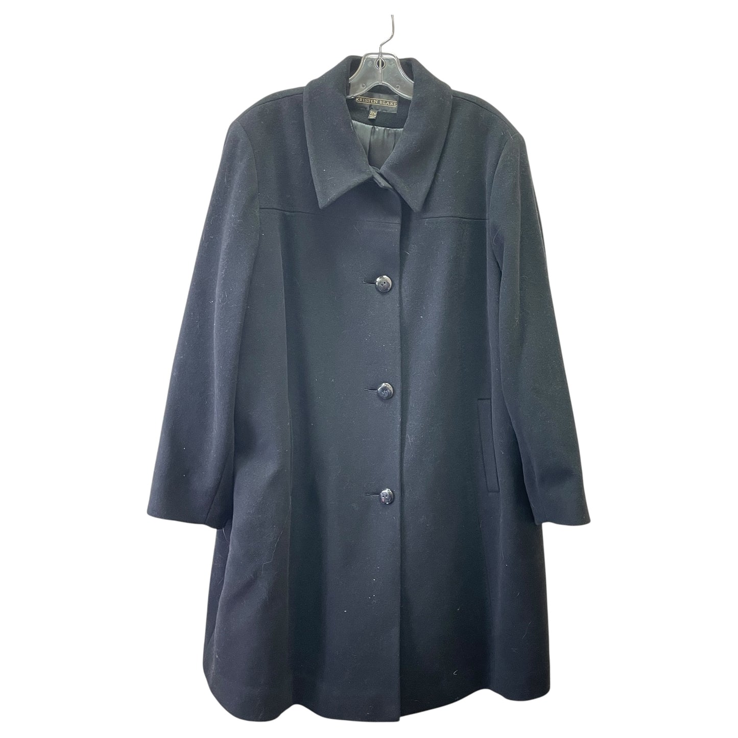 Coat Wool By KRISTEN BLAKE In Black, Size:2X
