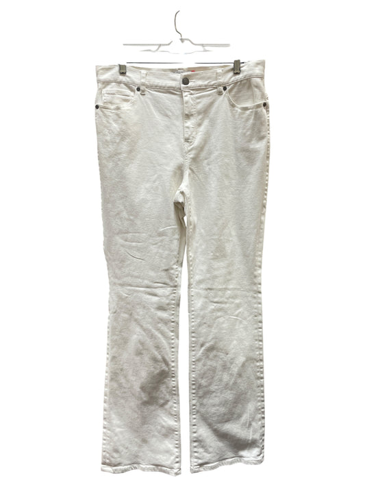 Jeans Flared By Cabi In White, Size:10