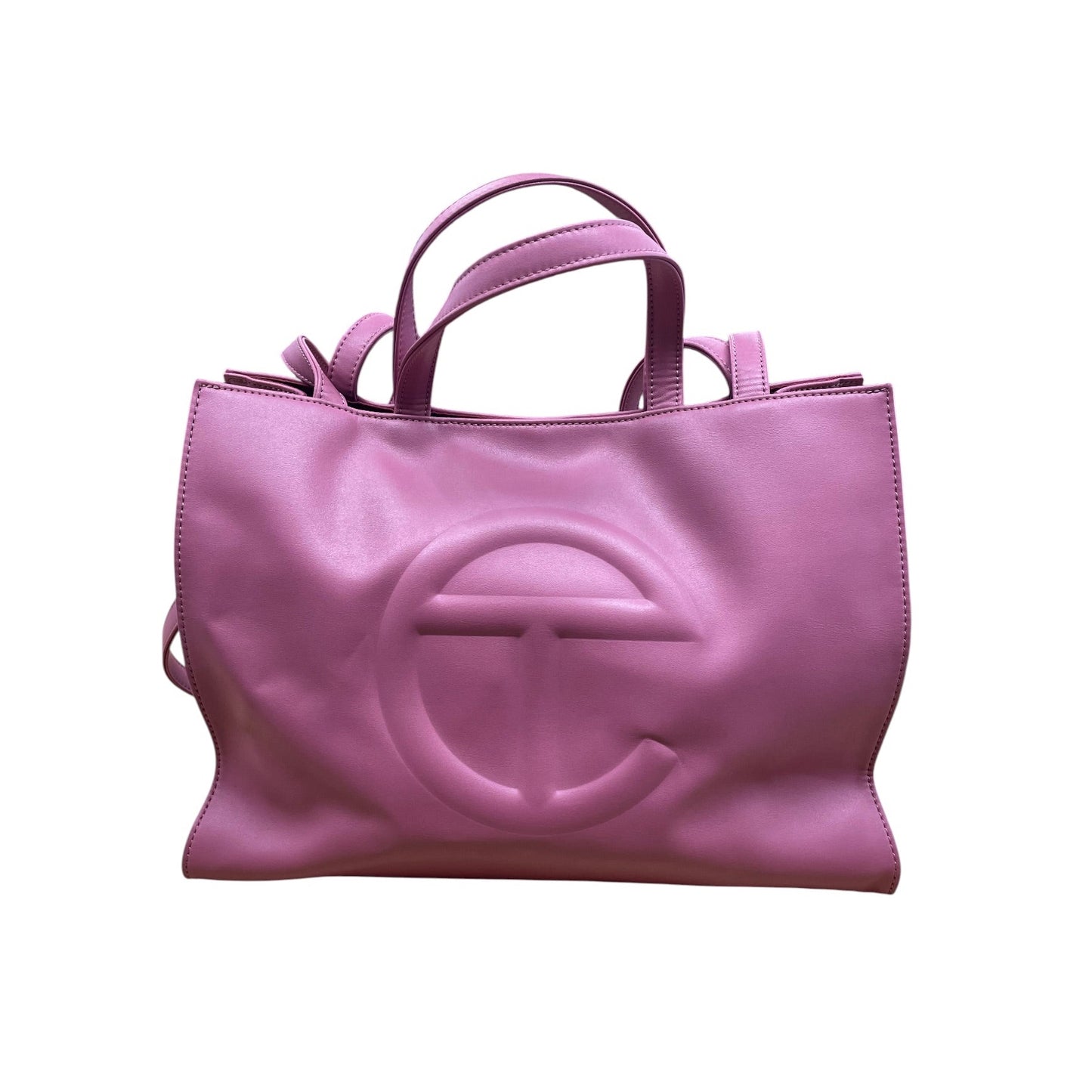 Tote Designer By Telfar In Pink, Size:Medium