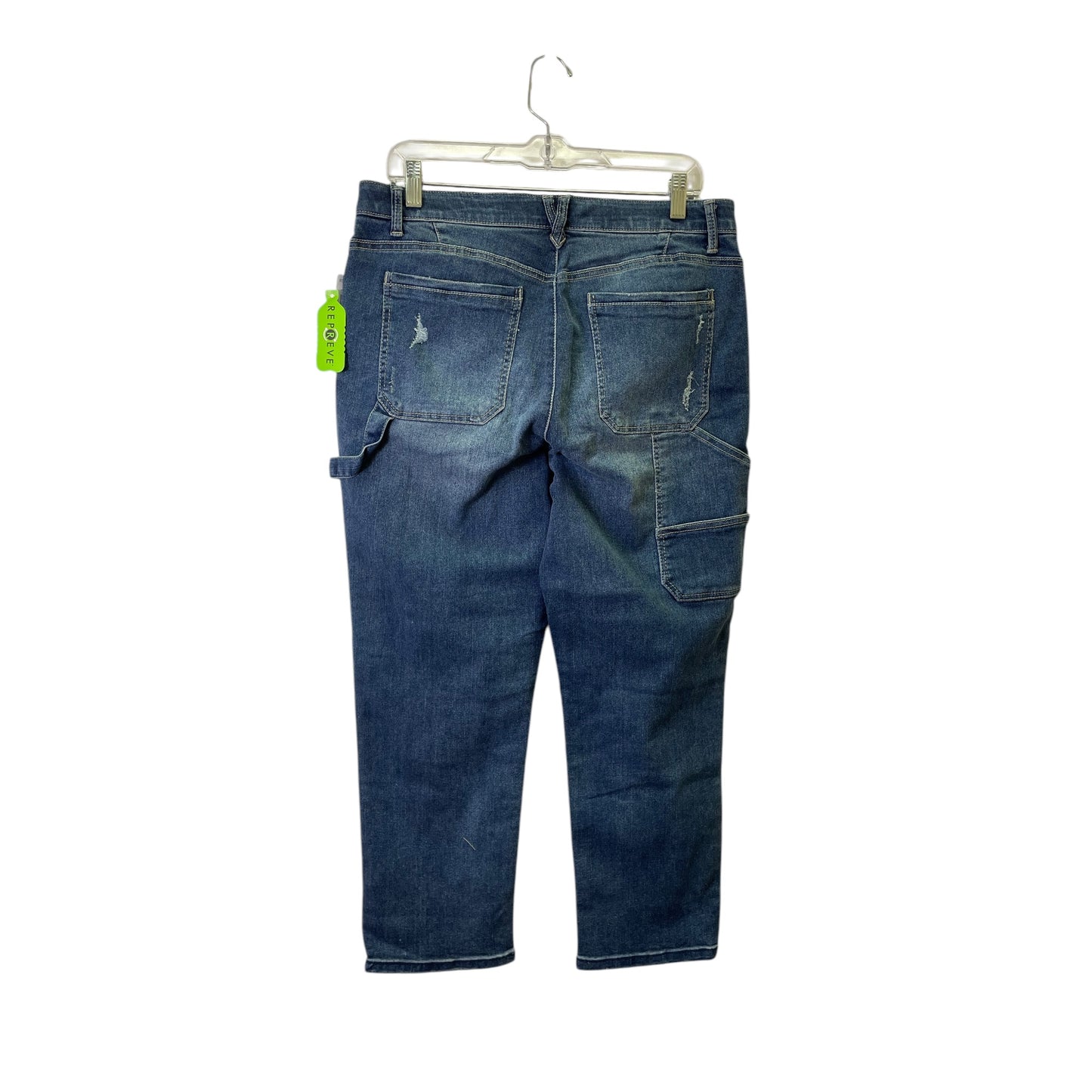 Jeans Straight By Democracy In Blue Denim, Size:12