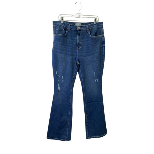 Jeans Flared By K. Jordan In Blue, Size:18