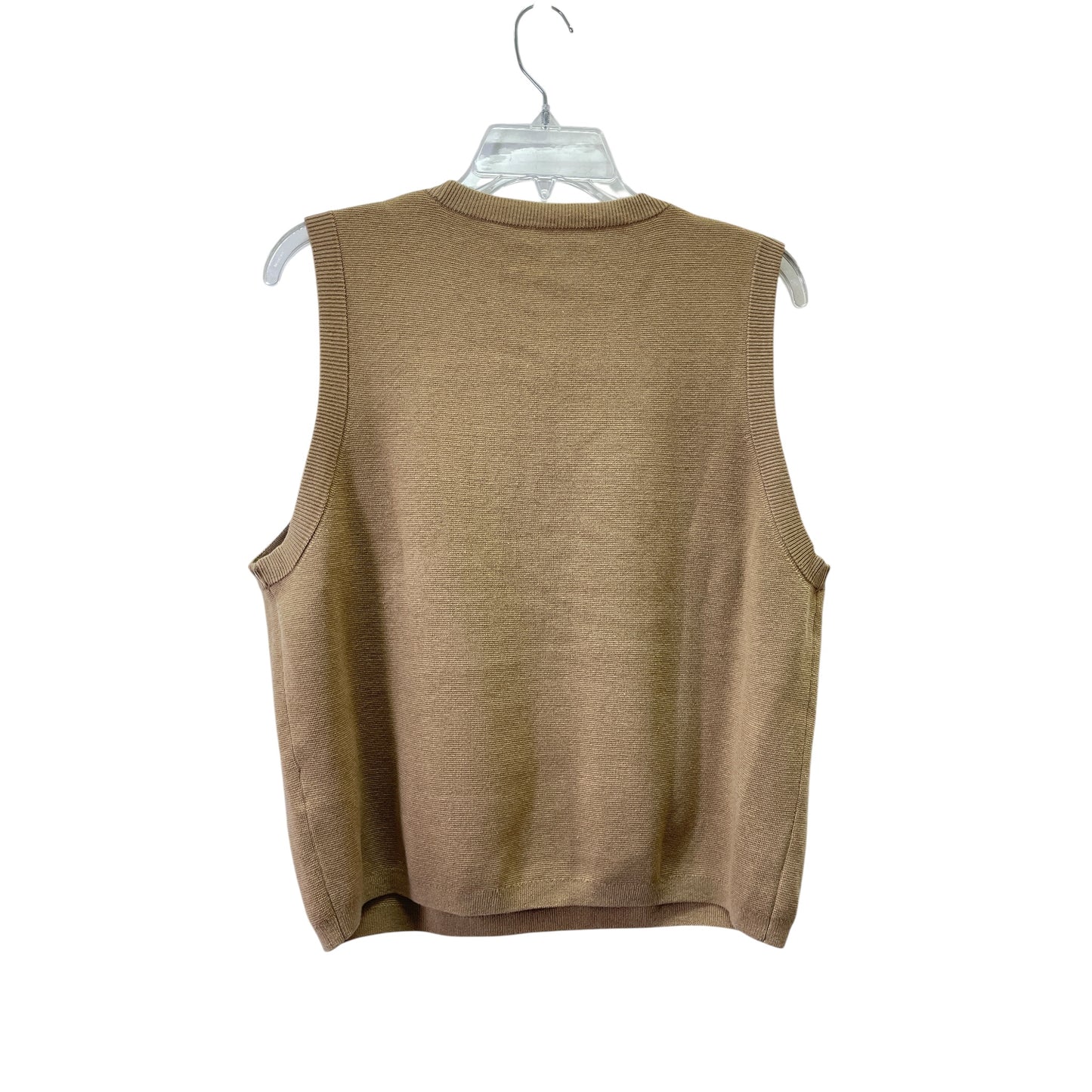 Vest Sweater By J. Crew In Brown, Size:Xl