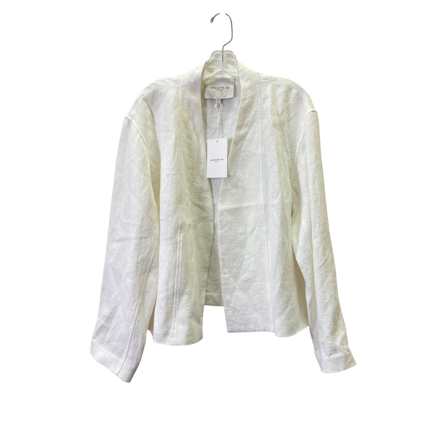 Blazer Designer By Lafayette 148 In White, Size:L