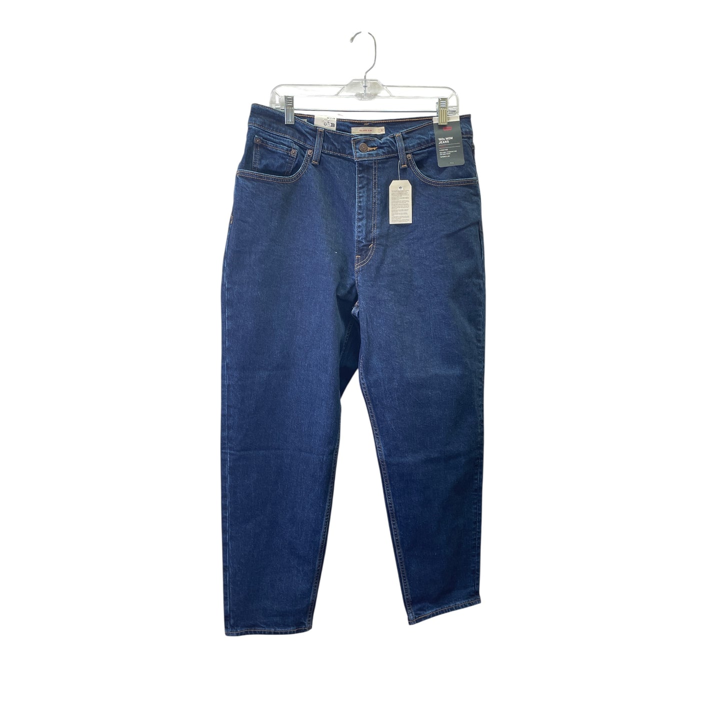 Jeans Boyfriend By Levis In Blue Denim, Size:12