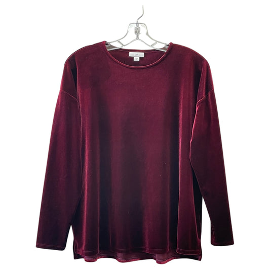 Top Ls Basic By J. Jill In Red, Size:S
