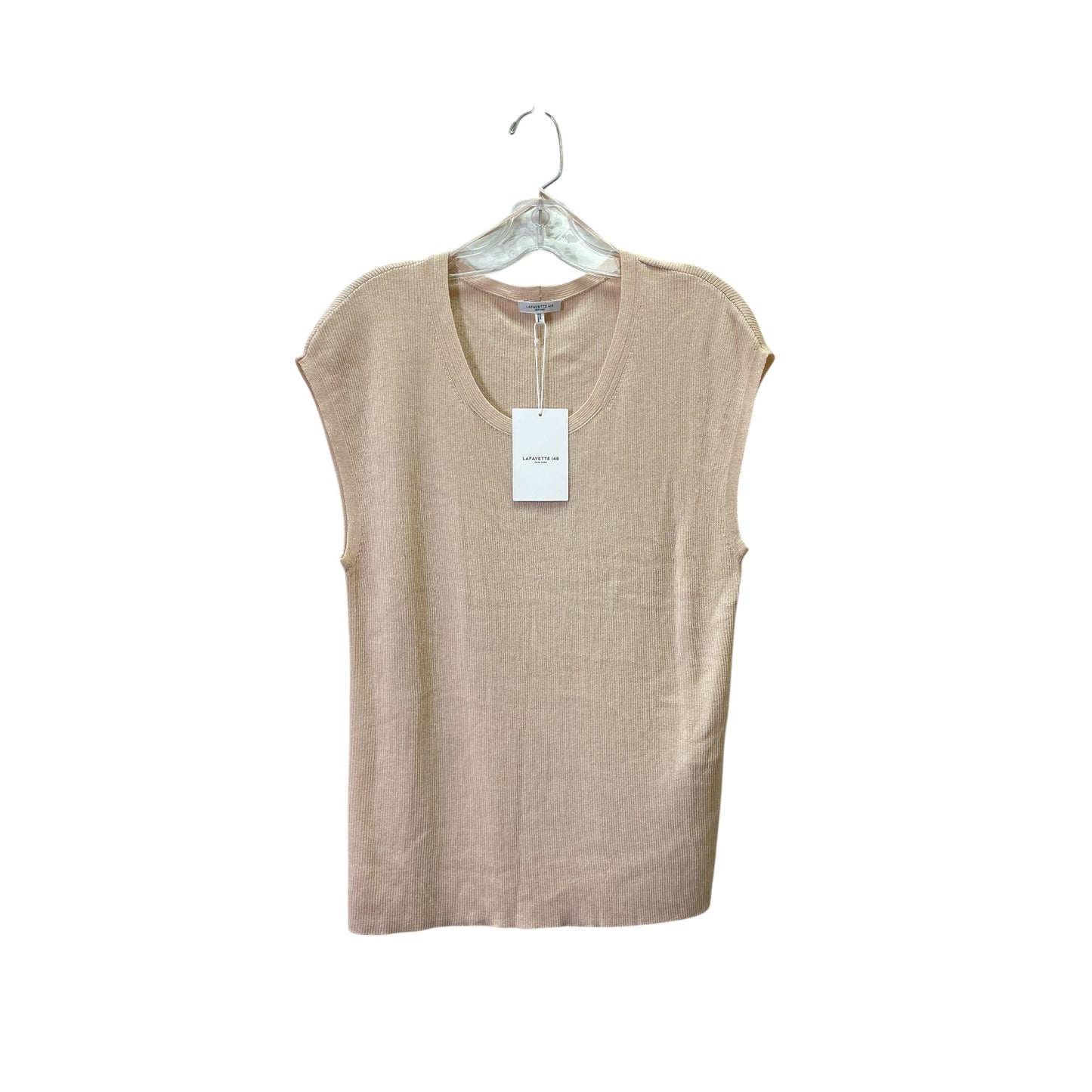 Vest Designer By Lafayette 148 In Beige, Size:Xl