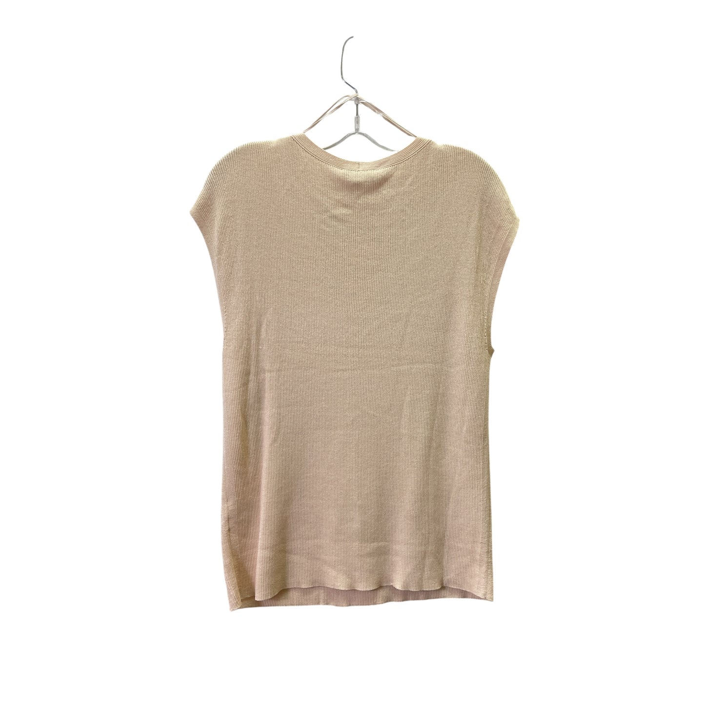 Vest Designer By Lafayette 148 In Beige, Size:Xl