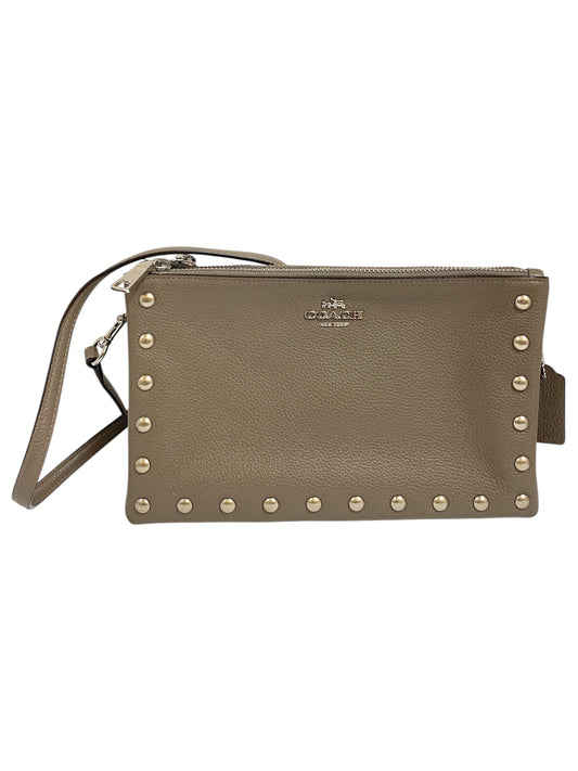 Crossbody Designer By Coach In Beige, Size:Small