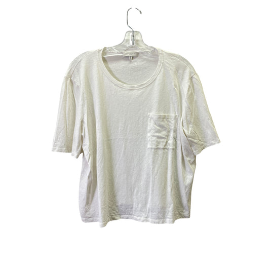 Top Ss Designer By Lafayette 148 In Cream, Size:L