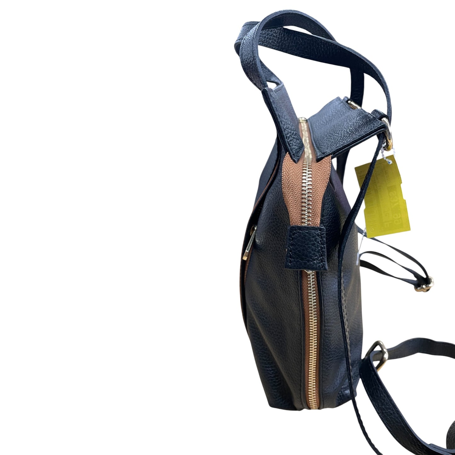Backpack Leather By Valentina In Black, Size:Medium
