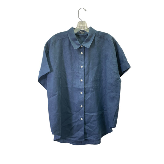 Top Ss By J. Crew In Blue, Size:L