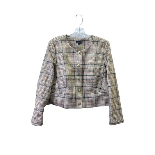 Blazer By J. Crew In Plaid Pattern, Size:Xl