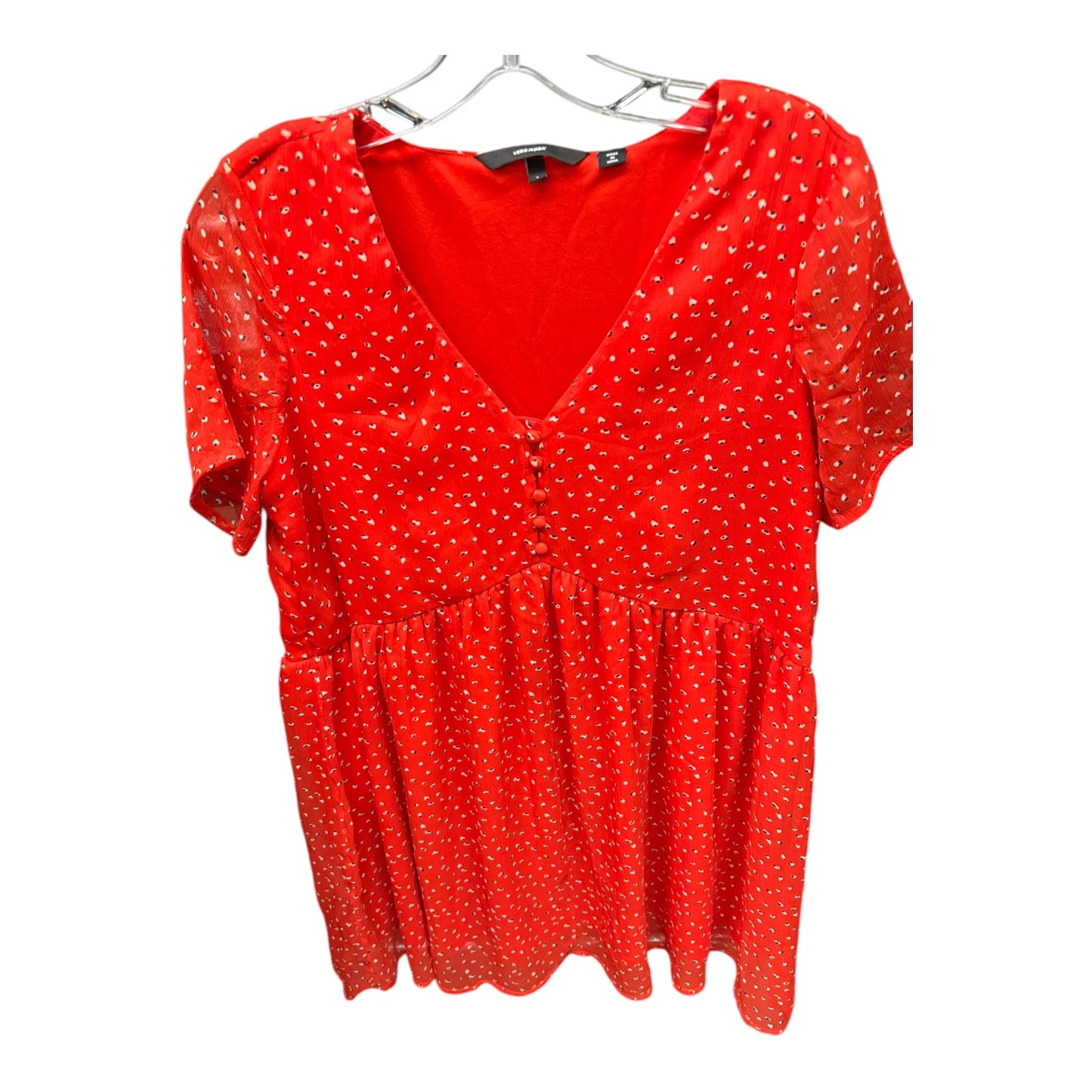 Dress Casual Short By Vero Moda In Red, Size:S