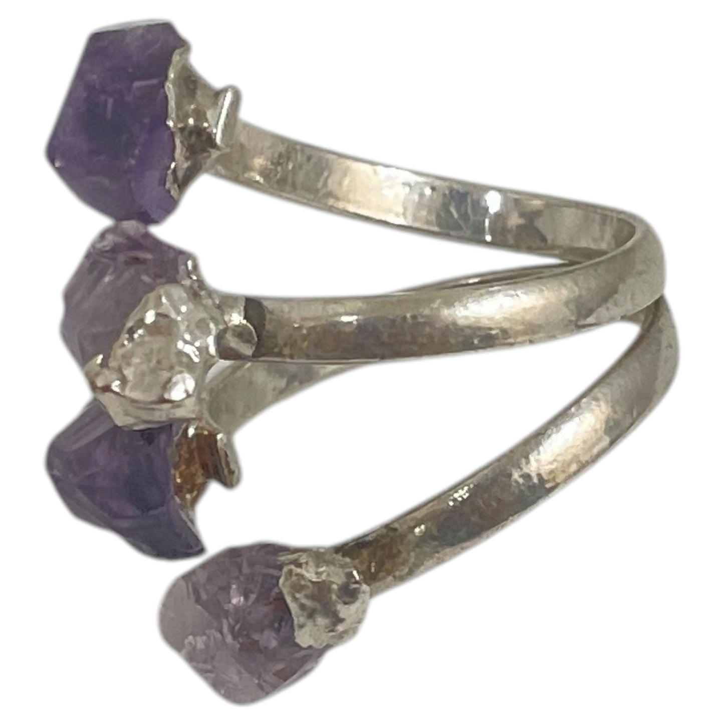 Ring Statement By Cme In Purple & Silver