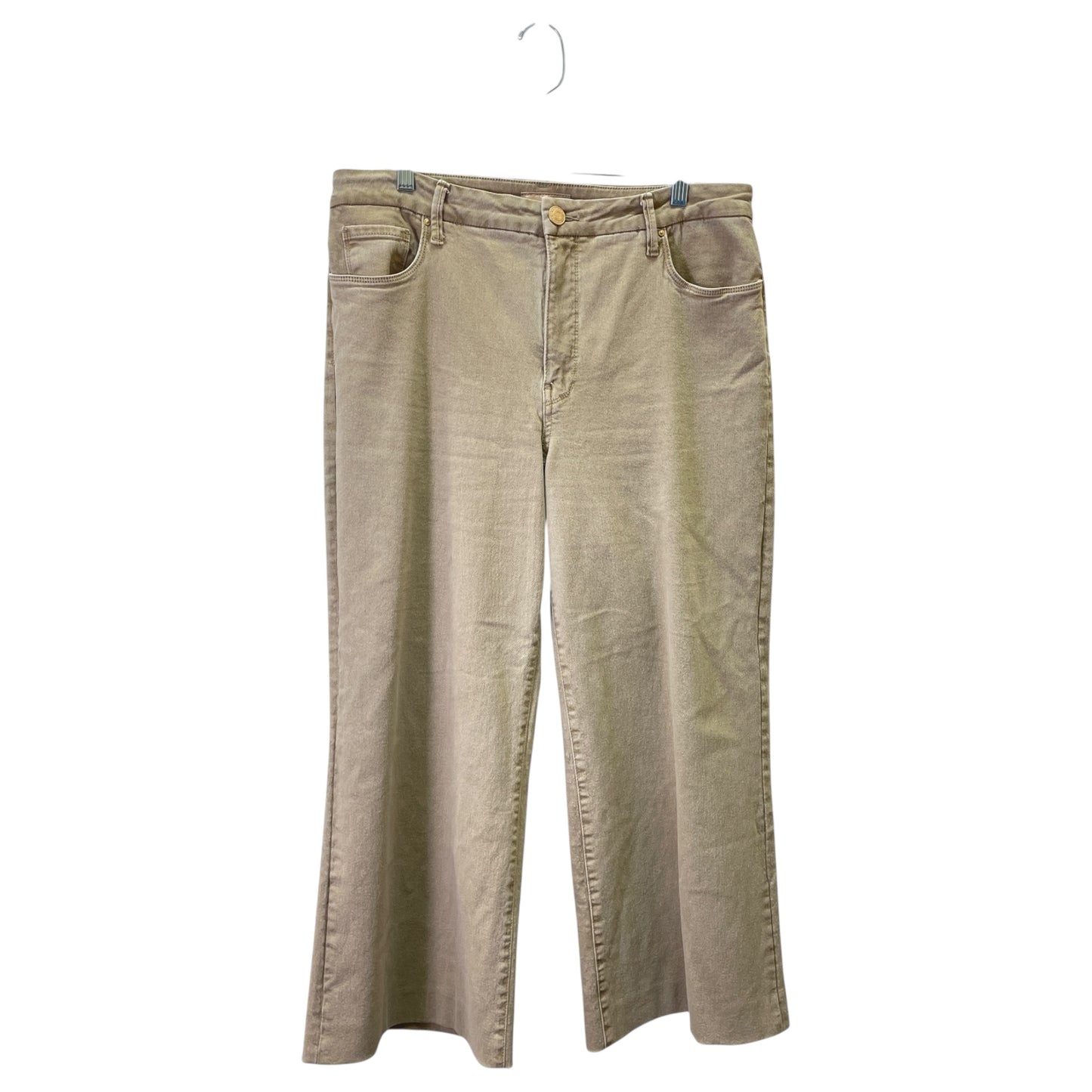 Jeans Wide Leg By Kut In Tan Denim, Size:14