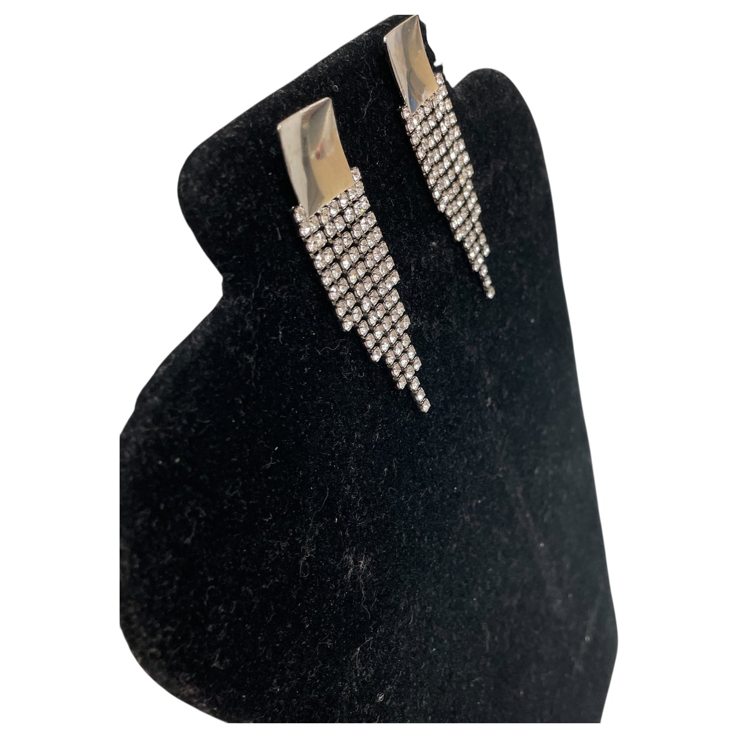 Earrings Dangle/Drop By Badgley Mischka In Silver