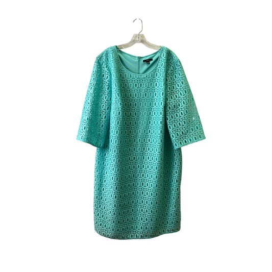 Dress Casual Midi By R And K Originals In Aqua, Size:3