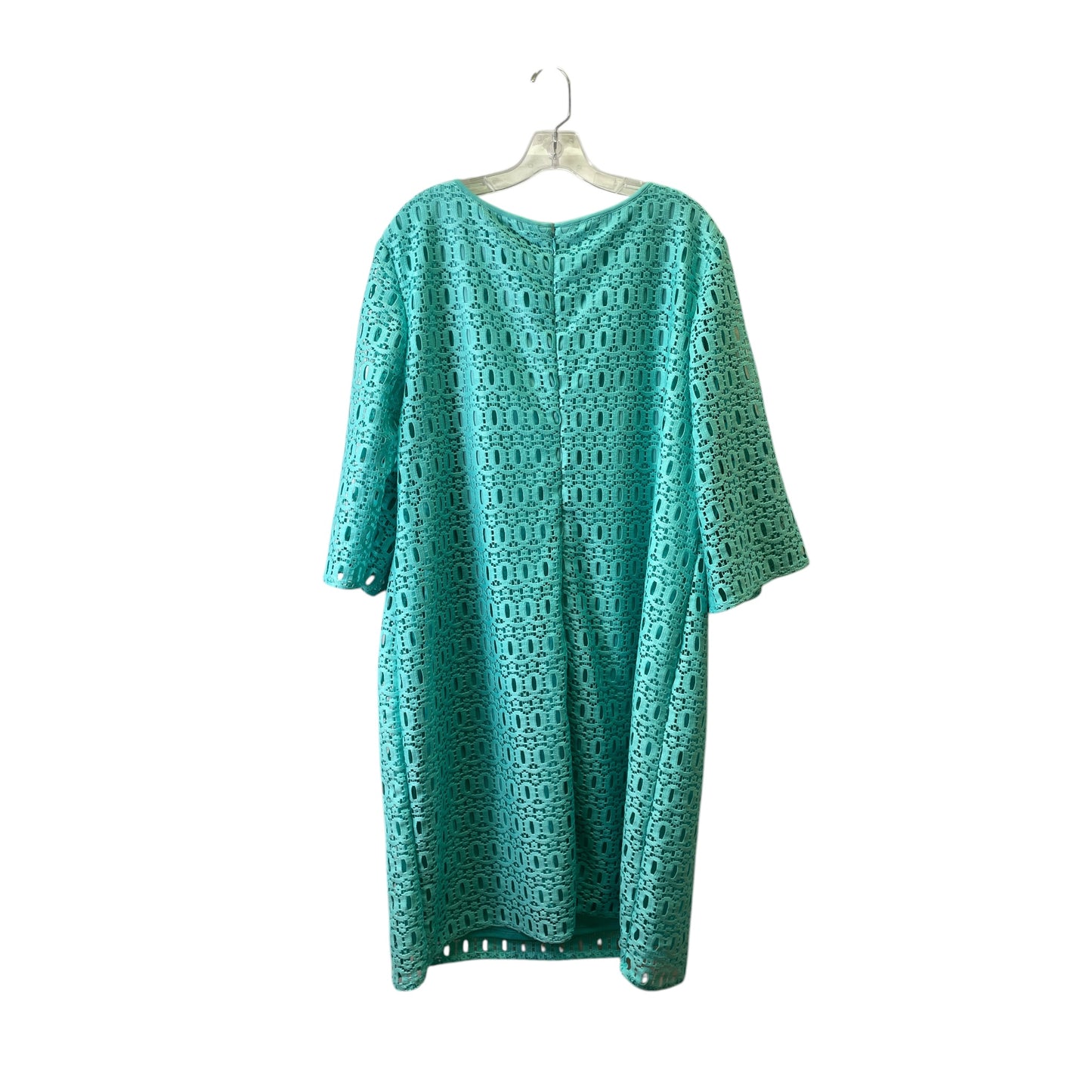 Dress Casual Midi By R And K Originals In Aqua, Size:3