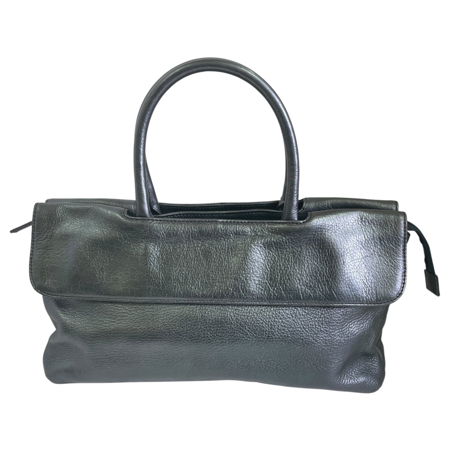 Handbag Leather By Kate Landry In Grey, Size:Small