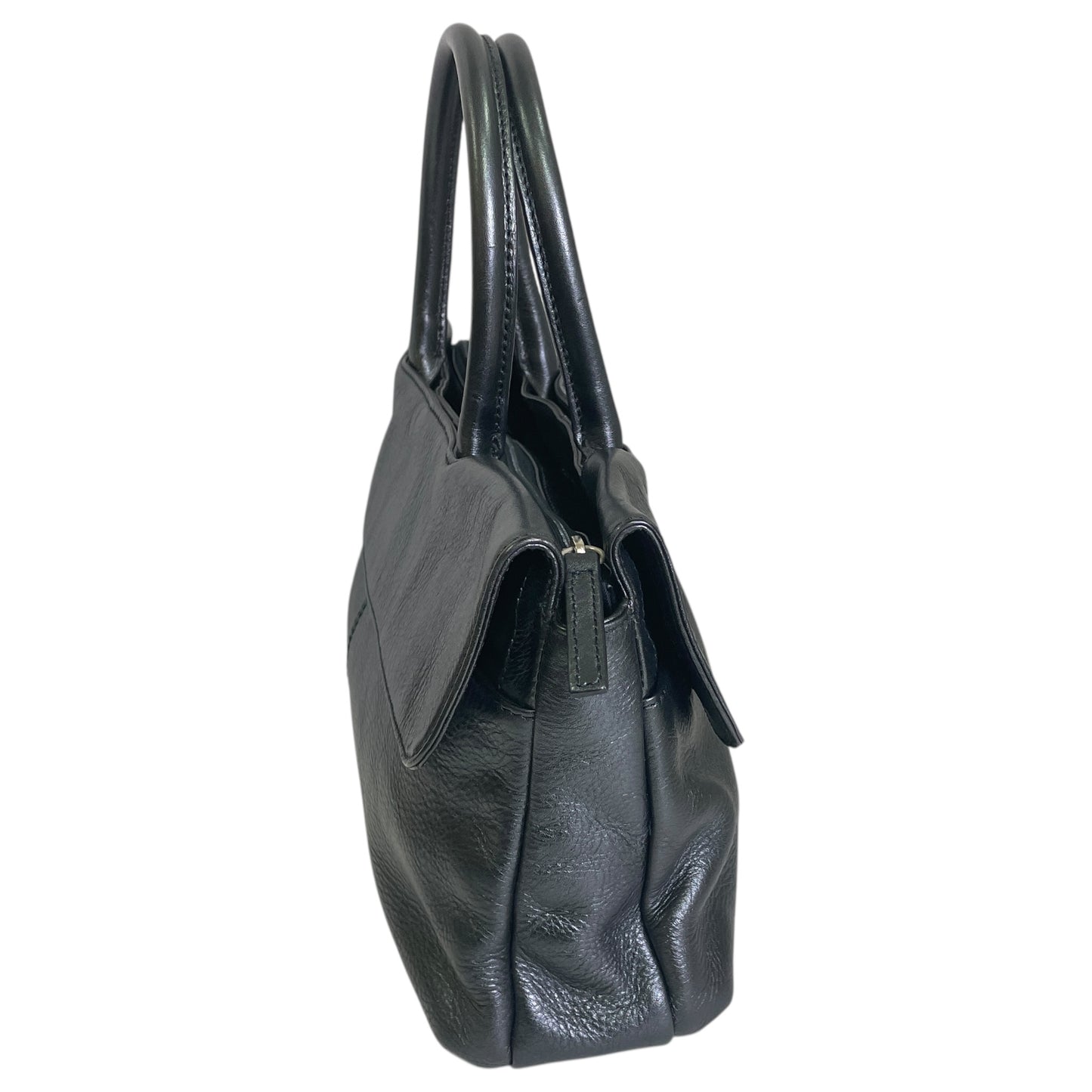 Handbag Leather By Kate Landry In Grey, Size:Small