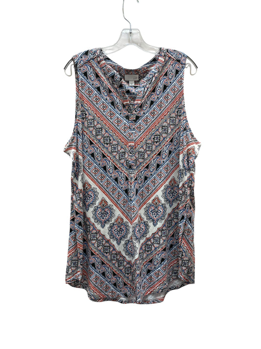 Top Sleeveless By J. Jill In Blue, Size:Xl