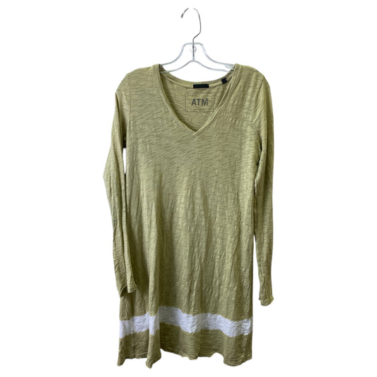 Dress Casual Midi By Atm In Yellow, Size:M