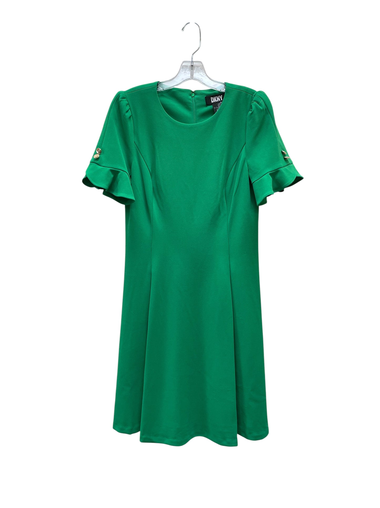 Dress Casual Midi By Dkny In Green, Size:8