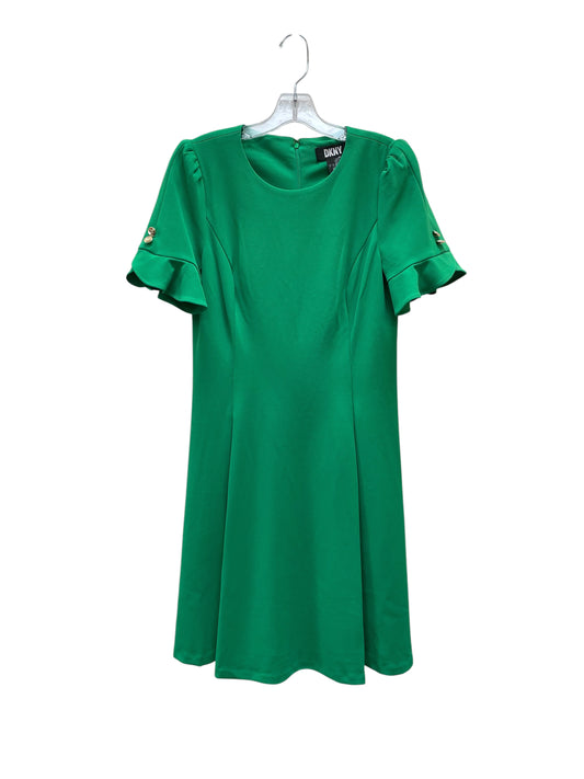 Dress Casual Midi By Dkny In Green, Size:8
