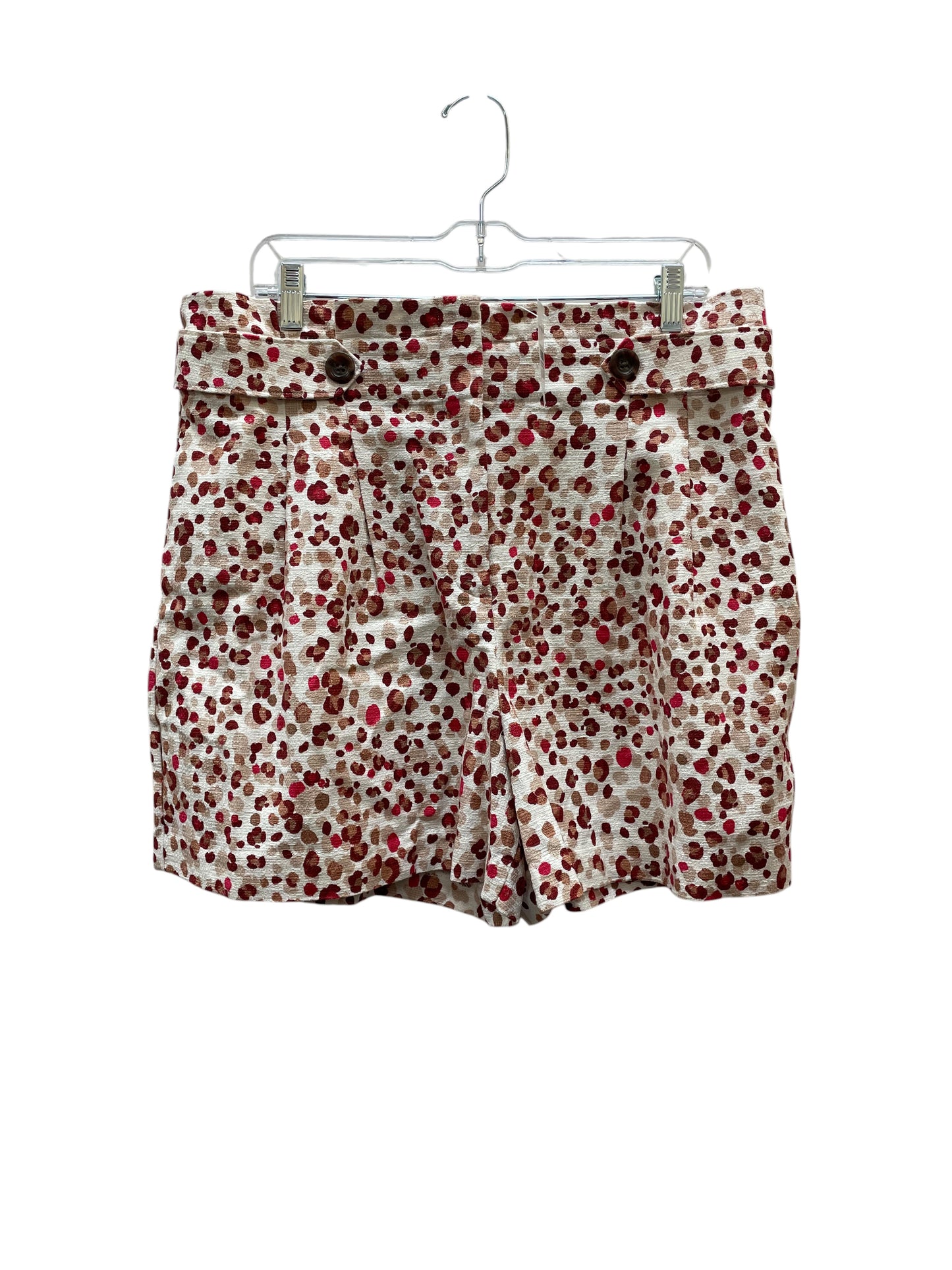Shorts By Ann Taylor In Red & Tan, Size:14