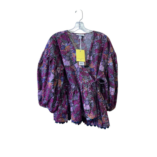 Top Ls By Kika Vargas In Purple, Size:L