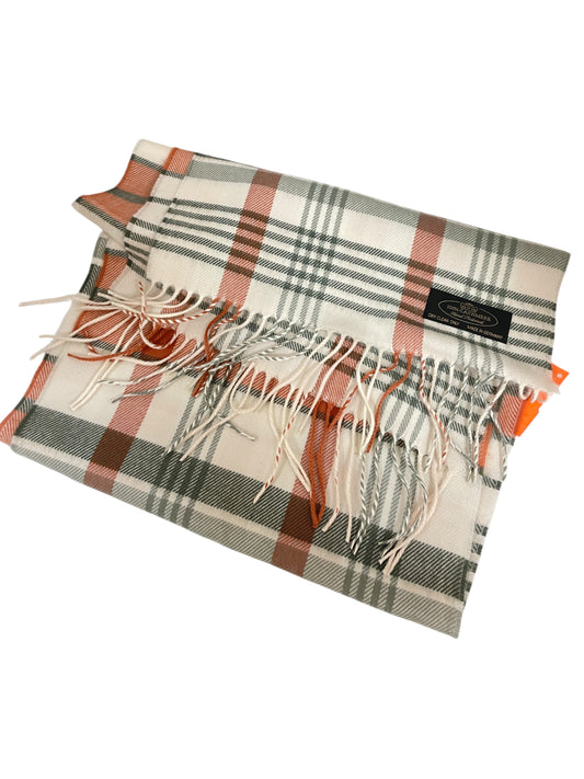 Scarf Long By Clothes Mentor In Plaid Pattern