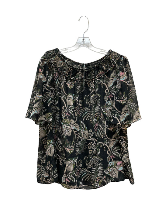 Top Ss By Banana Republic In Black & Pink, Size:L
