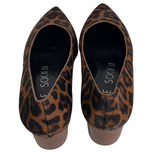 Shoes Heels Block By Sole Society In Animal Print, Size:6.5