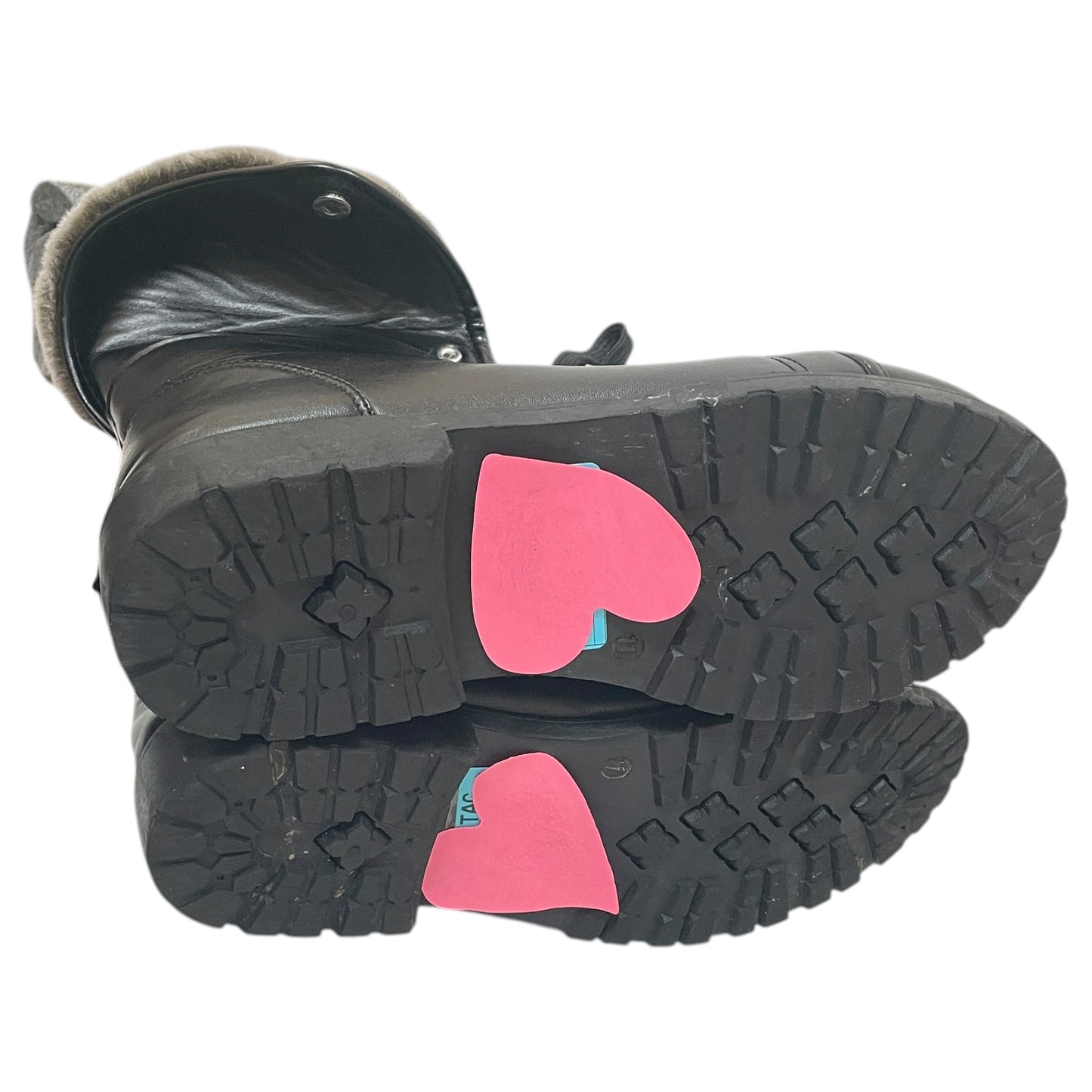 Boots Combat By Olivia Miller In Black, Size:11