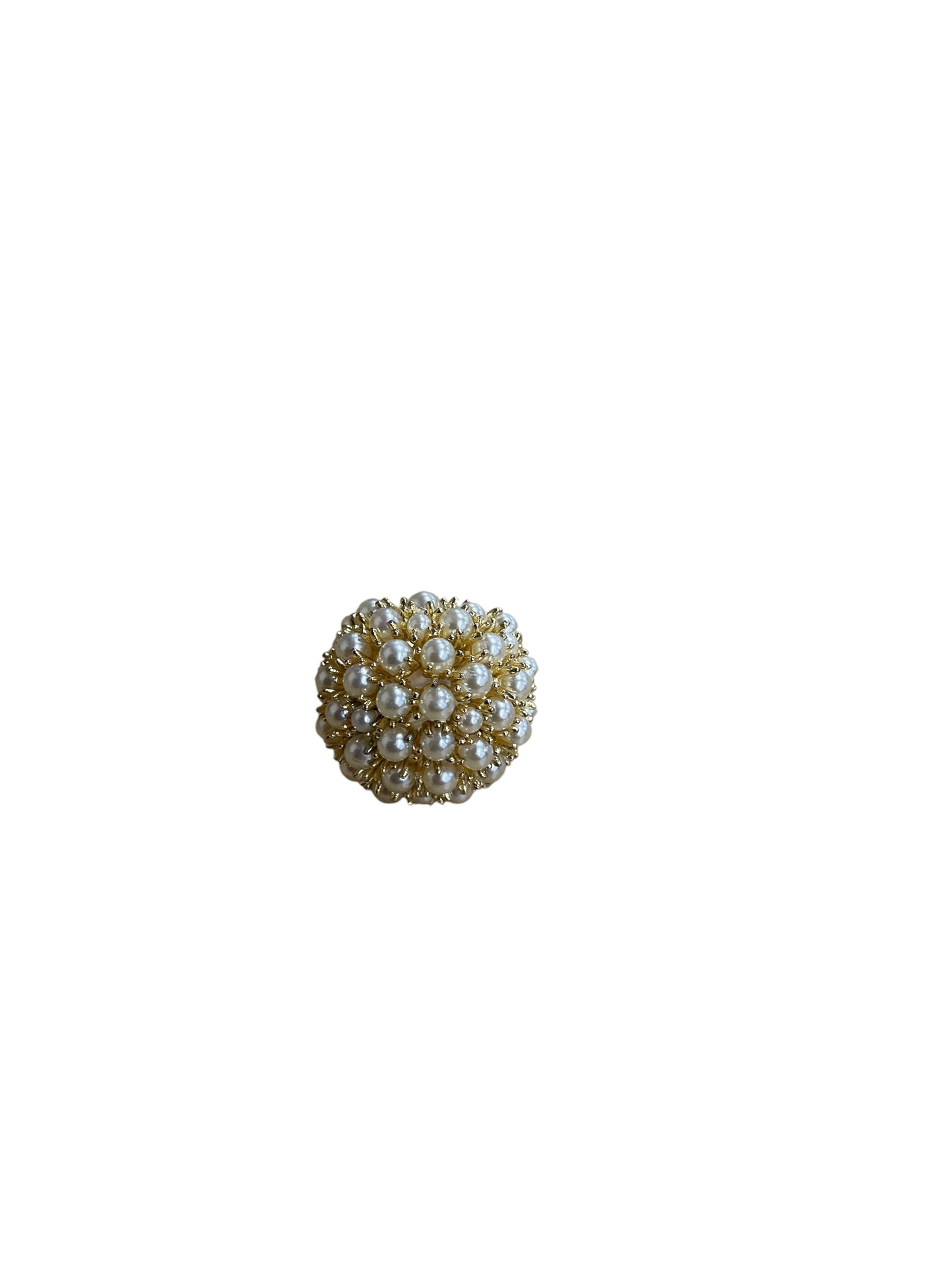 Ring Statement By Cme In Gold & White
