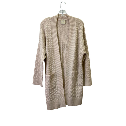 Cardigan By Elie In Taupe, Size:M