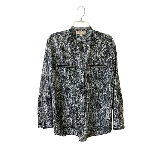 Top Ls By Michael By Michael Kors In Black & White, Size:S