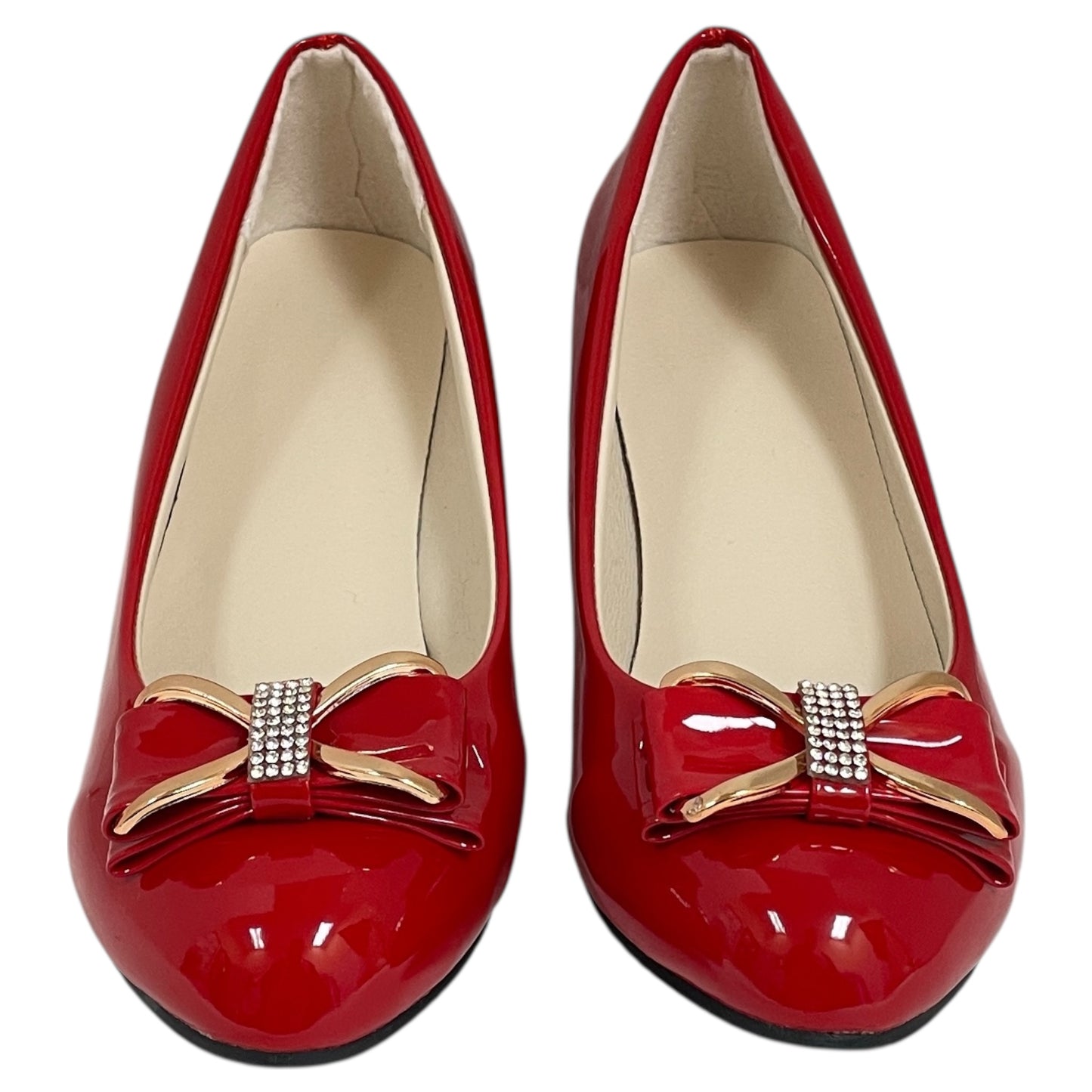 Shoes Heels Block By Cme In Red, Size:7.5