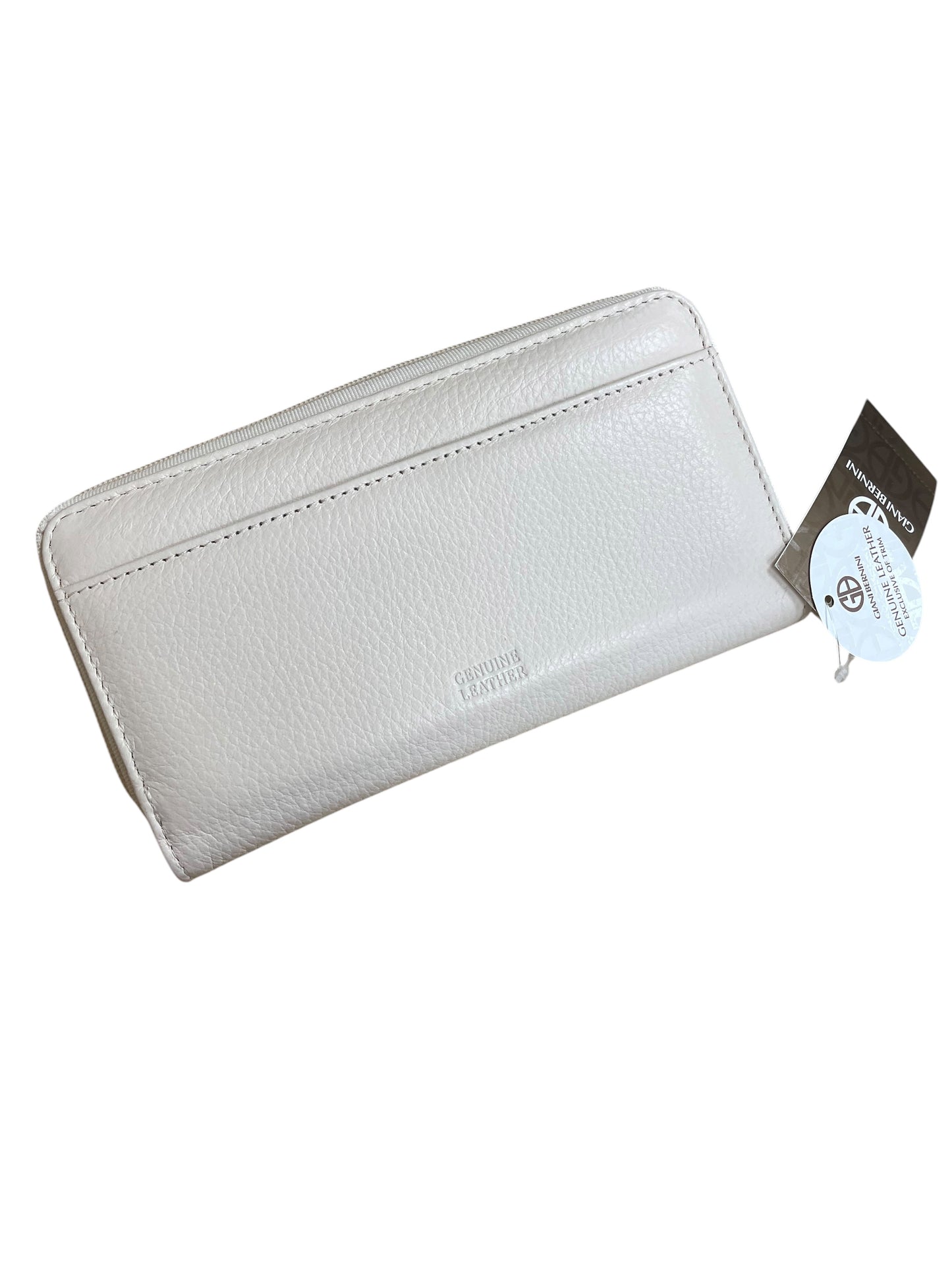 Wallet Leather By Giani Bernini In Cream, Size:Medium