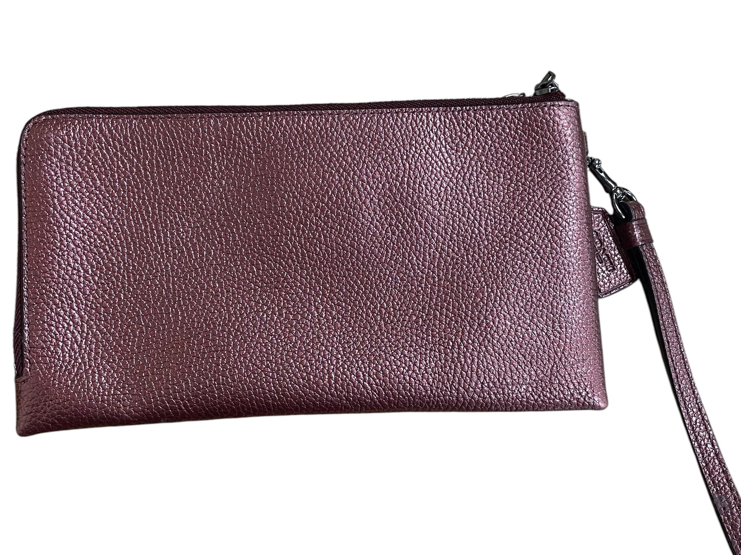 Wristlet Designer By Coach In Maroon, Size:Medium