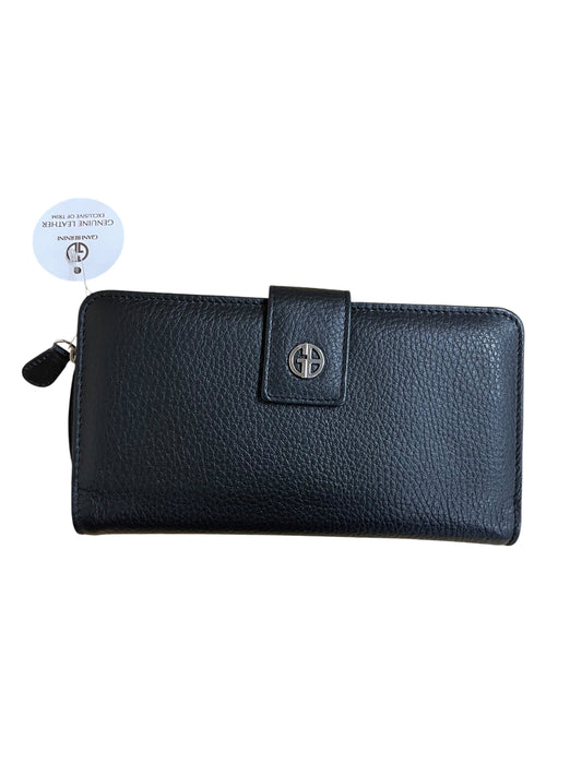 Wallet Leather By Giani Bernini In Black, Size:Medium