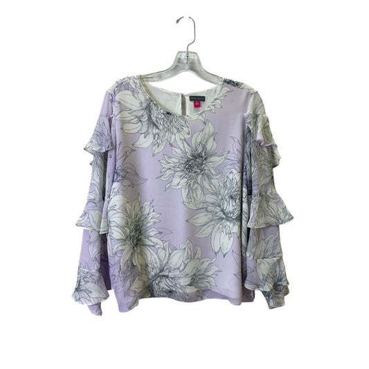 Top Ls By Vince Camuto In Purple & White, Size:M