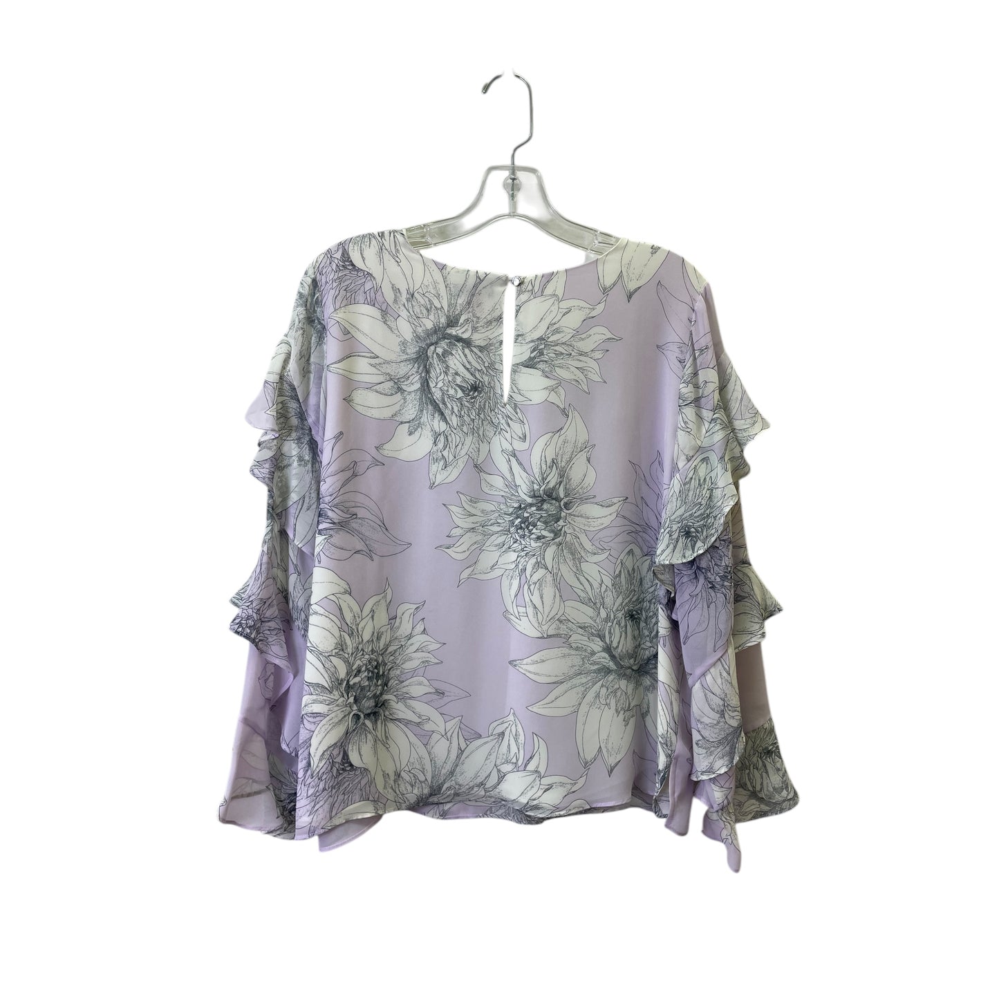 Top Ls By Vince Camuto In Purple & White, Size:M