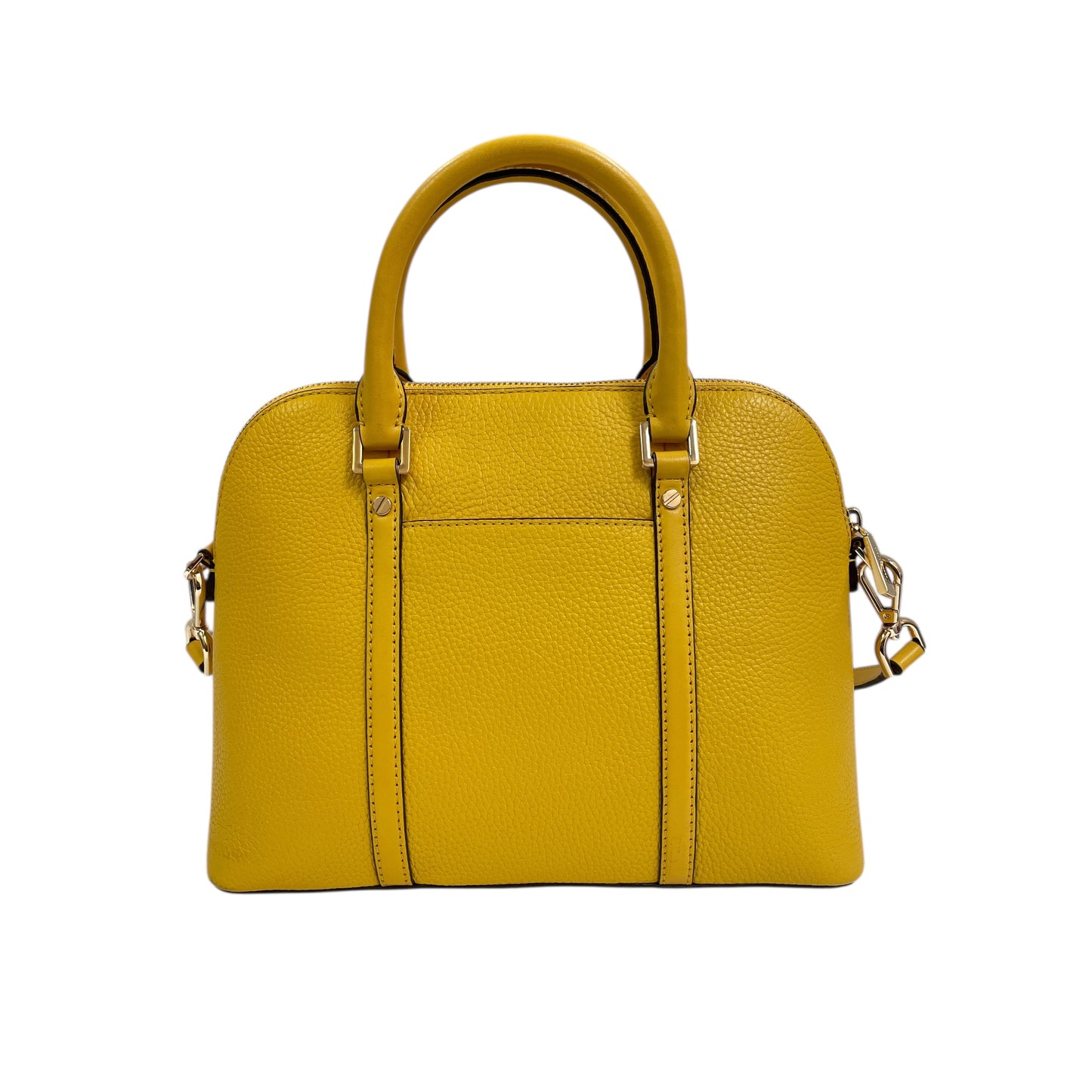 Handbag Designer By Michael Kors In Yellow, Size:Medium